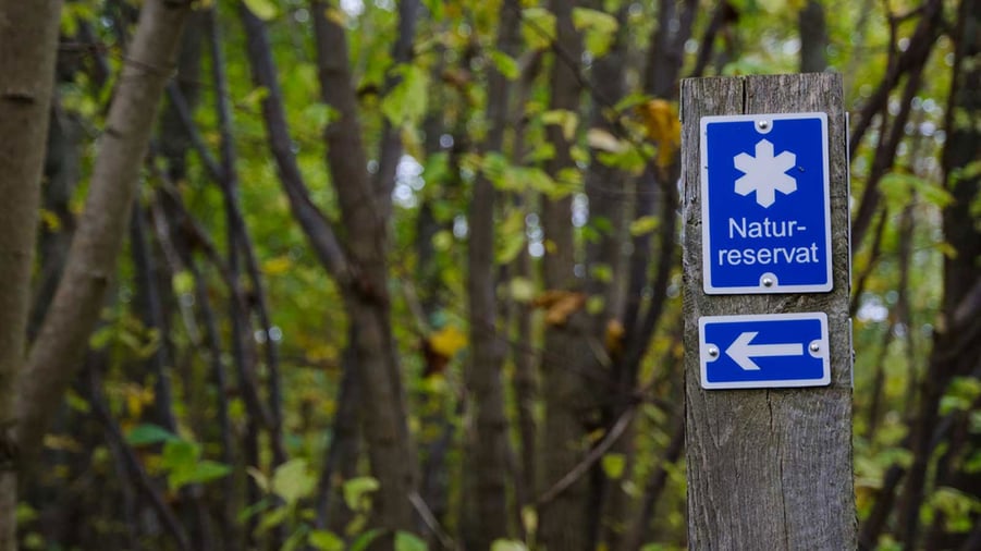 skylt om naturreservat