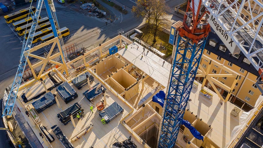 magasin x som byggarbetsplats