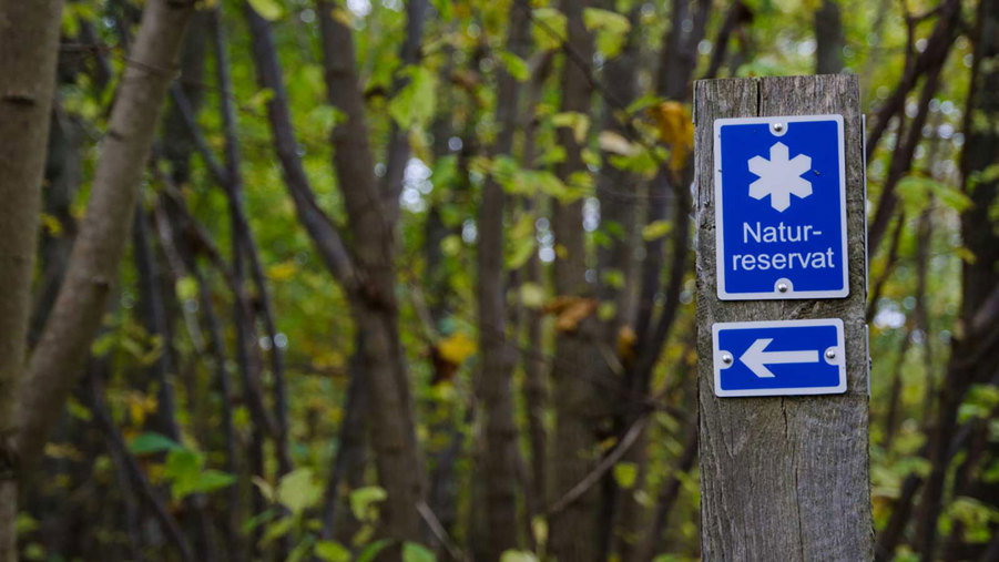 skylt om naturreservat